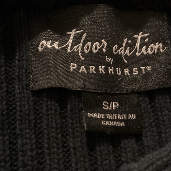 outdoor edition by PARKHURST, cropped faux fur with a sweater vest,size S/P - Picture 9 of 10